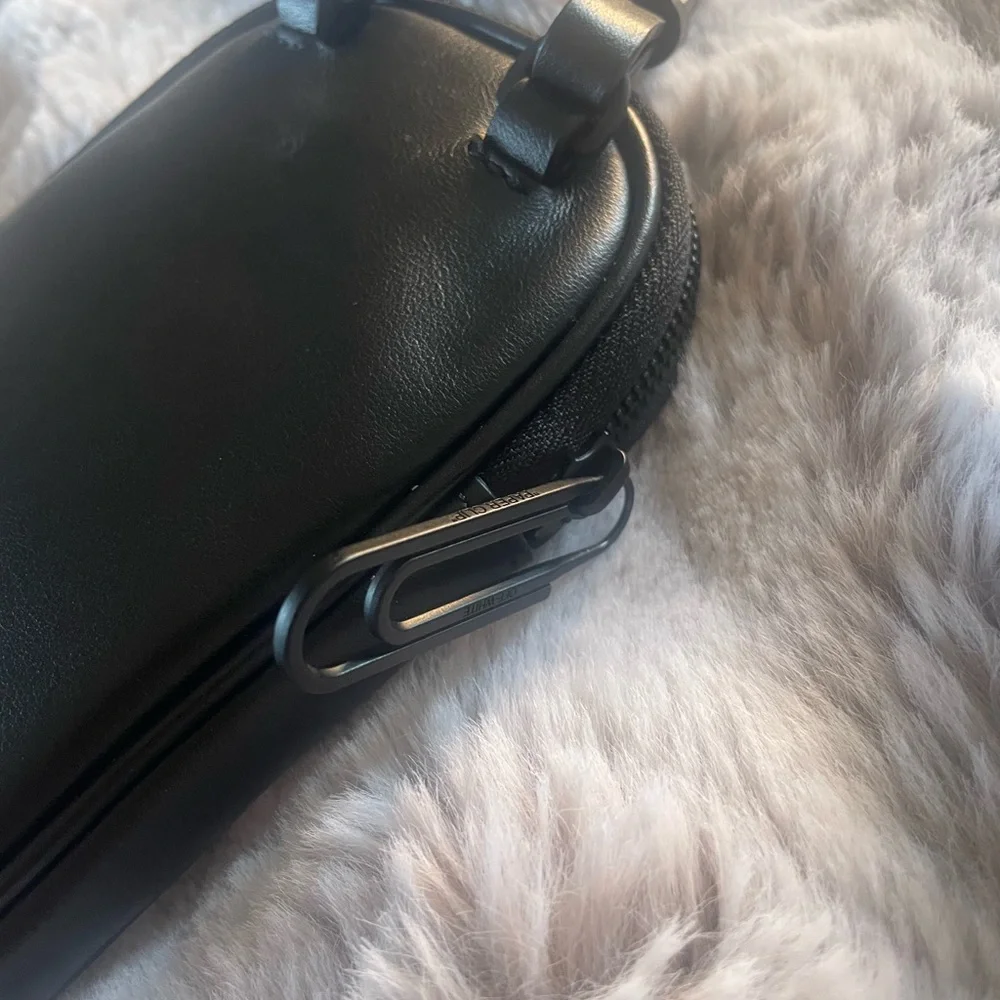 Off White Mens Genuine Leather Small Messenger Bag